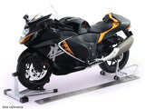 Suzuki Hayabusa GSX 1300R black 1:6 light and sound scale Model bike collectible