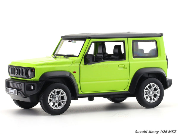 Suzuki Jimny green 1:26 MSZ licensed pullback diecast Scale Model car collectible