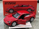 Porsche Taycan Turbo S Red 1:64 Maisto licensed diecast scale model car