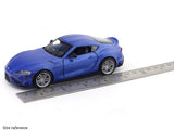 Toyota GR Supra blue 1:31 MSZ licensed pullback diecast Scale Model car collectible