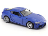 Toyota GR Supra blue 1:31 MSZ licensed pullback diecast Scale Model car collectible
