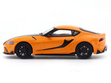 Toyota GR Supra Orange with Figure 1:64 Original Diecast Scale Model Car Collectible