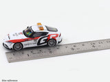 Toyota GR Supra Red Safety car 1:64 Time Micro Diecast Scale Model Car Miniature