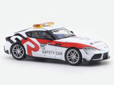 Toyota GR Supra Red Safety car 1:64 Time Micro Diecast Scale Model Car Miniature