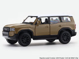 Toyota Land Cruiser 250 Prado brown 1:33-42 RMZ City licensed pull back car scale model