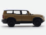 Toyota Land Cruiser 250 Prado brown 1:33-42 RMZ City licensed pull back car scale model