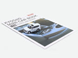 Toyota Land Cruiser LC300 White 1:64 Kyosho Licensed Diecast Scale Model | Mini Car Book Series Collectible with Book