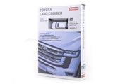Toyota Land Cruiser LC300 White 1:64 Kyosho Licensed Diecast Scale Model | Mini Car Book Series Collectible with Book