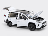 Toyota RAV4 White 1:18 HMB Licensed Diecast Scale Model SUV Collectible | Japanese SUV Model | Buy in India