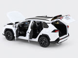 Toyota RAV4 White 1:18 HMB Licensed Diecast Scale Model SUV Collectible | Japanese SUV Model | Buy in India
