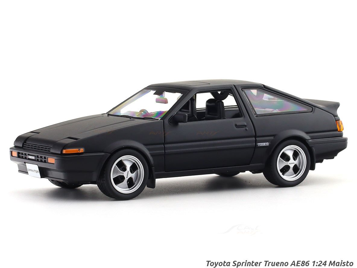 Toyota Sprinter Trueno AE86 Matte Black 1:24 Maisto licensed diecast S