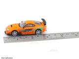 Toyota Supra A80 Fast & Furious with Figure 1:64 Time Micro Diecast Scale Model Car Collectible | Movie Car Collectible | Buy in India