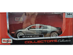 Audi R8 V10 Plus grey 1:24 Maisto licensed diecast Scale Model car