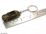 Vintage Car style Brass color metal keyring / keychain