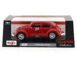 Volkswagen Beetle Red with Acrylic Case 1:24 Maisto Licensed Diecast Model Car | Display Collectible | Buy in India