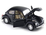 Volkswagen Beetle black 1:24 Welly Licensed Diecast Scale Model Car Collectible