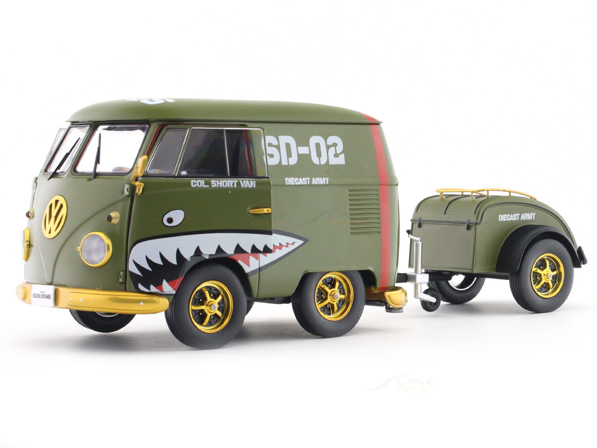 Volkswagen Kool Kombi Army Fighter 1:18 Solido licensed diecast