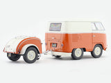 Volkswagen Kool Kombi Orange White 1:18 Solido licensed diecast scale model car collectible