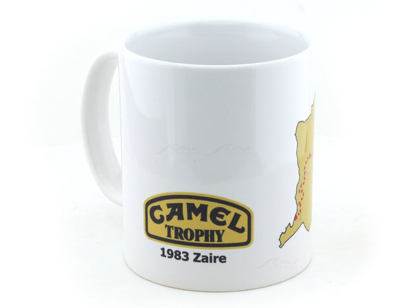 1983 Zaire Camel trophy map design Coffee Mug
