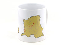 1983 Zaire Camel trophy map design Coffee Mug