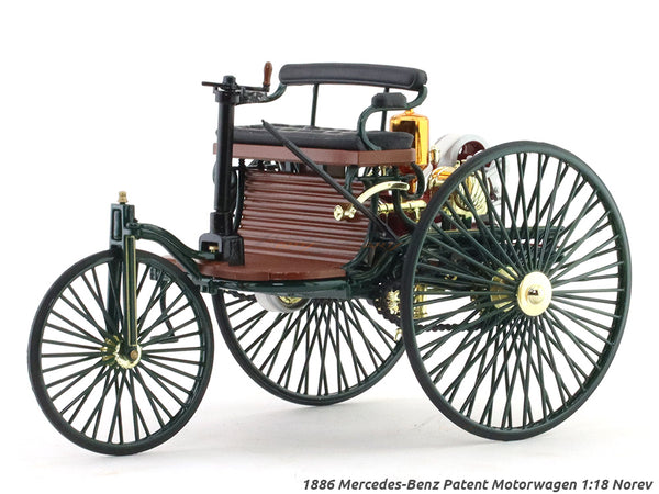 Norev Daimler Benz Motorized Carriage 1:18 1886, Blue