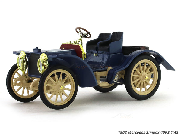 1902 Mercedes Simpex 40PS 1:43 Dealer Edition scale model car collectible.