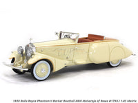 1930 Rolls-Royce Phantom II Barker Boattail HRH Maharaja of Rewa #179XJ 1:43 Matrix Scale Model.