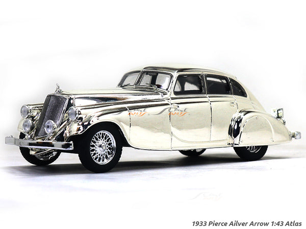1933 Pierce Ailver Arrow chrome 1:43 Atlas diecast scale model car