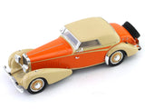 1934 Hispano Suiza J12 Cabriolet by Vanvooren top up 1:43 Esval Models scale model car.