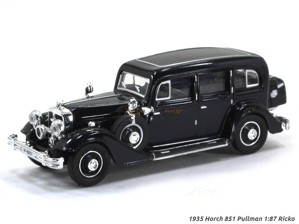 1935 Horch 851 Pullman black 1:87 Ricko HO Scale Model car | Scale 