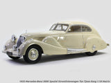 1935 Mercedes-Benz 500K Spezial Stromlinienwagen Tan Tjoan Keng beige 1:18 Matrix scale model.