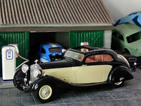 1935 Rolls Royce Phantom II Continental Sports coupe Gurney Nutting Maharajah of Jodhpur grey 1:43 Matrix scale model car.