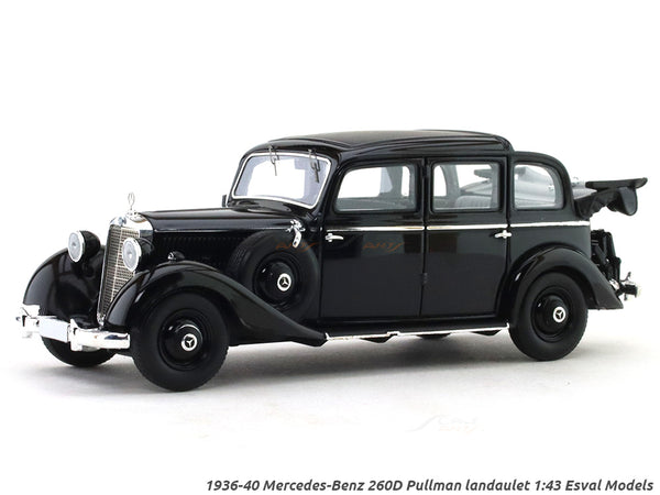 1936-40 Mercedes-Benz 260D Pullman landaulet 1:43 Esval Models scale model car.