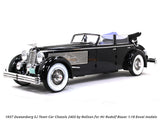 1937 Duesenberg SJ Town Car Chassis 2405 by Rollson for Mr Rudolf Bauer open 1:18 Esval models scale car.