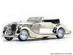 1937 Lagonda LG-6 chrome 1:43 Atlas diecast scale model car