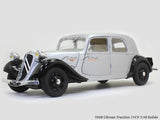 1938 Citroen Traction 11CV silver 1:18 Solido diecast Scale Model Car.