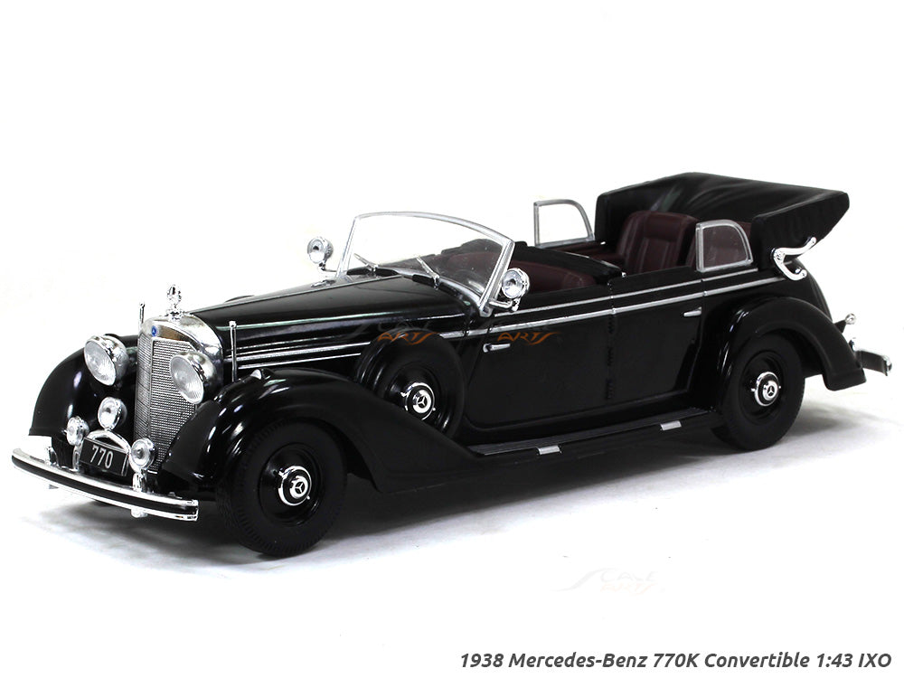 1938 Mercedes-Benz 770K Convertible 1:43 IXO Scale Model Car