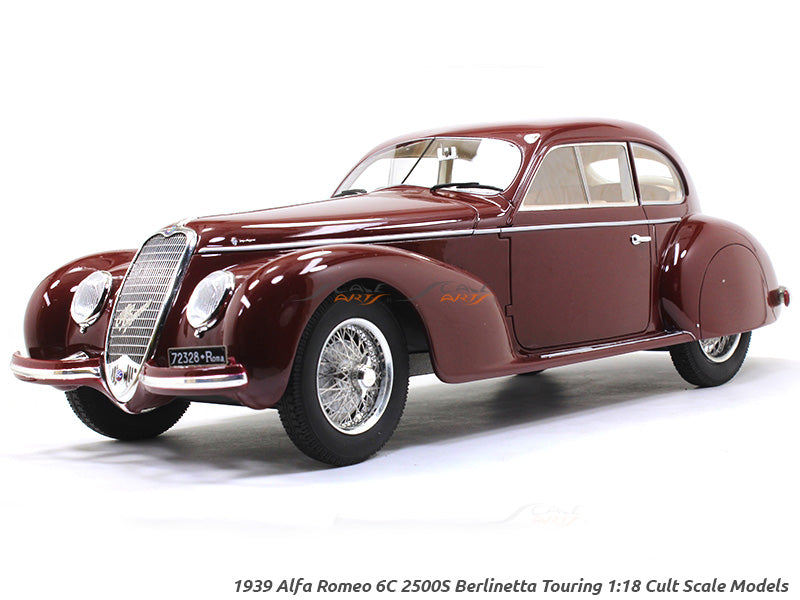 Modèle réduit Alfa Romeo - 6c 2500s Berlinetta Touring 1939 - Argent 1/18