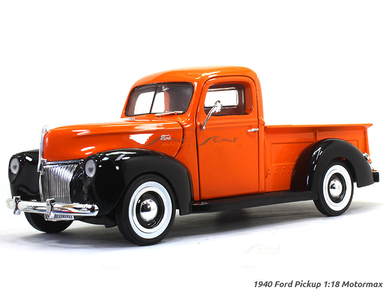 Camionnette Ford 1940 Noire Mat 1/18 – Modèle Diecast MotorMax – Collection American Classics – Voiture Miniature Boîte Fermée