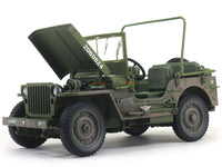 1941 Jeep Willys US Army mud 1:18 Auto World diecast scale model car.