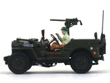 1944 Jeep CJ-5 1/4 Ton US Army 1:43 Cararama diecast Scale Model Car.