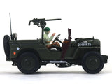 1944 Jeep CJ-5 1/4 Ton US Army 1:43 Cararama diecast Scale Model Car.