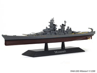 1944 USS Missouri 1:1250 scale model warship.