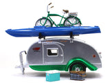 1947 Ken-Skill tear drop camper 1:24 Greenlight  diecast scale model camper.