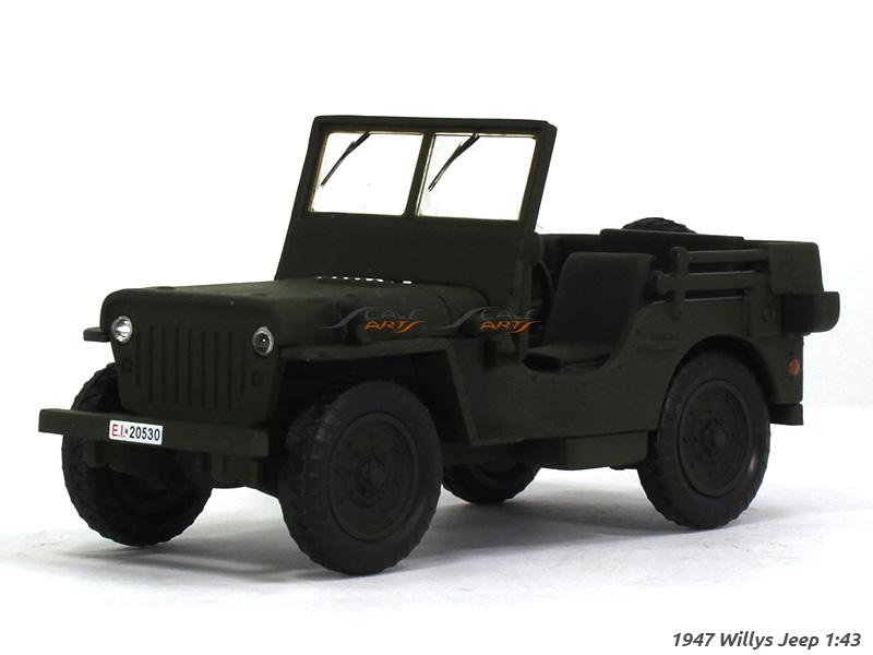 1947 Willys Jeep 1:43 DeAgostini diecast scale model car | Scale