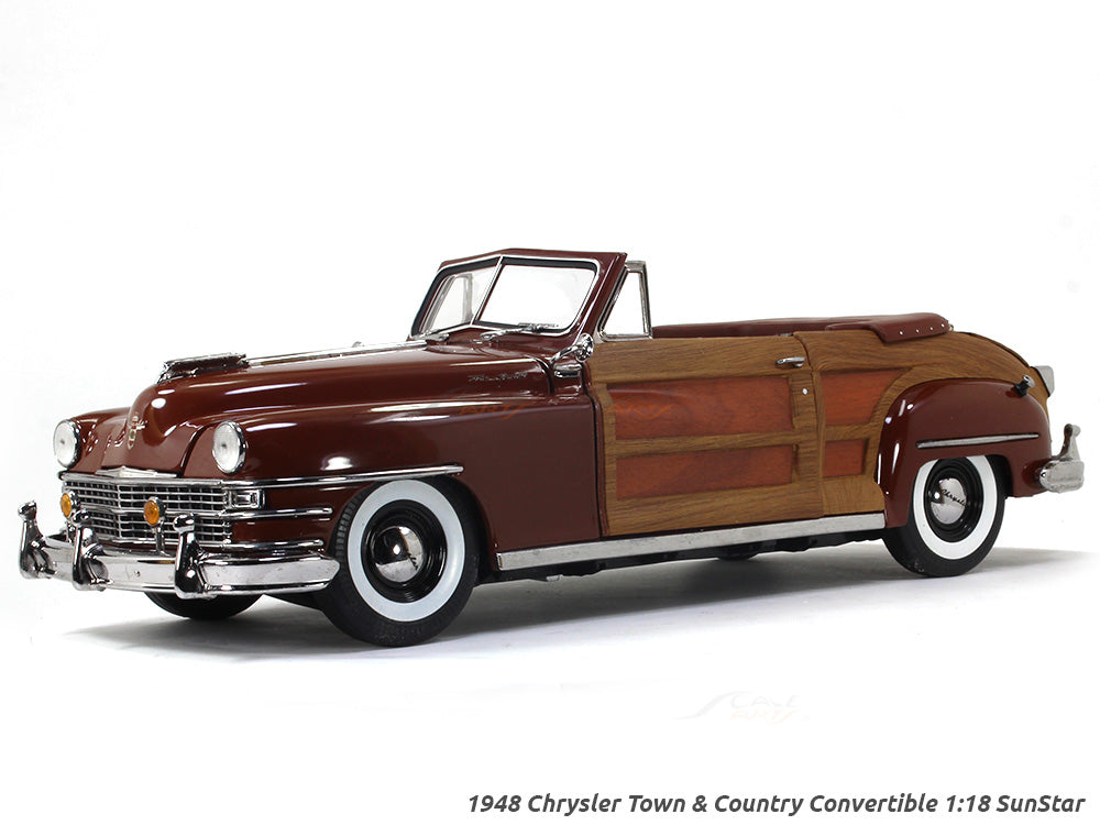 1948 Chrysler Town u0026 Country Convertible 1:18 Sunstar diecast Scale Model  car | Scale Arts India