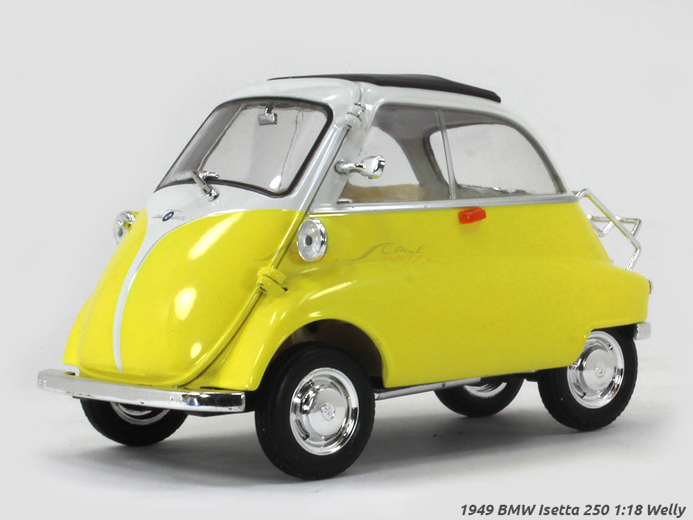 1949 BMW Isetta 250 yellow 1:18 Welly diecast Scale Model Car