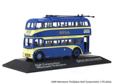 1949 Wevmann Trollybus Hull Corporation 1:76 Atlas diecast scale model bus.