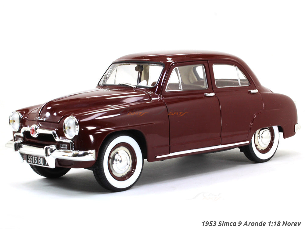 1953 Simca 9 Aronde 1:18 Norev diecast scale model car | Scale