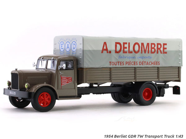 1954 Berliet GDR 7W Transport Truck 1:43 diecast scale model collectible.
